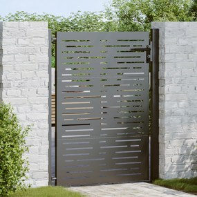 vidaXL Portão de Jardim Preto 105 x 125 cm Aço com Revestimento em Pó