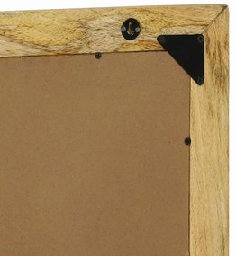 Espelho de Banheiro 50x22x70 cm Madeira Maciça de Mangueira Rugosa