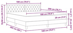 Cama Box Spring com Colchão vidaXL Preto Super King Veludo