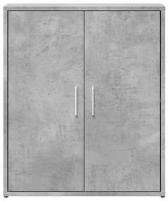 Aparadores 2 pcs 60x31x70 cm derivados madeira cinzento cimento