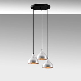 Chandelier Tattoo – Prateado – 42 x 42 cm