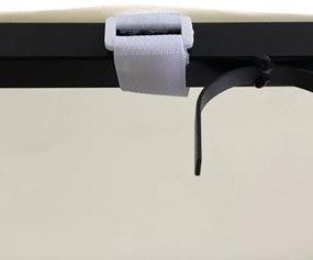 Toldo 2x2,3 m 180 g/m² tecido e aço cor creme