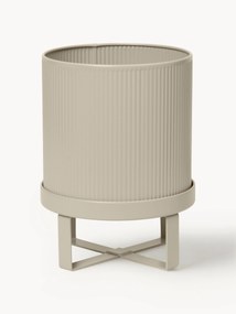 Flowerpot Bau with A Ribbed Surface, H 24 cm
