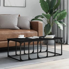 Mesa de centro 100x50x35,5 cm derivados de madeira preto