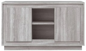 Aparador 102x35x60 cm derivados de madeira cinzento sonoma
