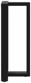 Pés de mesa de bar em forma de T, 2 peças, preto, 50x35x(90-91) cm, aç