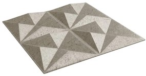 Painéis de parede 48 pcs 50x50 cm 12 m² XPS origami betão
