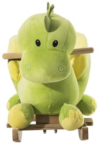 ® Cavalito de Baloiço bebé +18 meses Cadeira de Baloiço de Dinossáurio de Peluche 60x33x45 cm