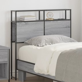 Cabeceira de armazenamento Sonoma cinzento 75 cm