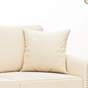 Almofadas decorativas 2 pcs 40x40 cm veludo cor creme