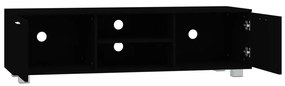 Móvel de TV 140x40,5x35 cm derivados de madeira preto