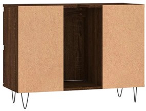 Armário casa banho 80x33x60 cm deriv.madeira carvalho castanho