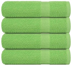 Toalhas banho 4pcs 70x140cm 360 gsm 100% algodão verde maça