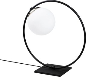 ****  
Conjunto de Candeeiro de Teto e Mesa Dolunay – Preto e Branco –