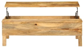 Mesa de centro madeira de mangueira maciça 110x55x35 cm