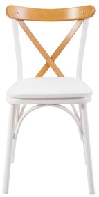 Conjunto de Mesa de Jantar Extensível e Cadeiras Oliver – Branco – Mes