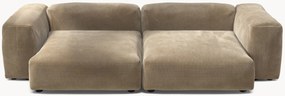 Sofá modular em bombazina Vetsak (3 lugares)