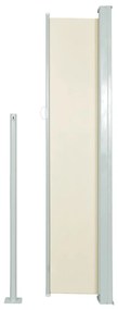 Toldo lateral retrátil 140x300 cm creme