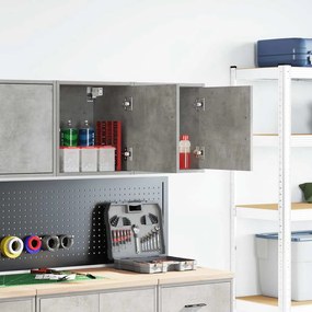 Armários de parede para garagem 2pcs derivados de madeira