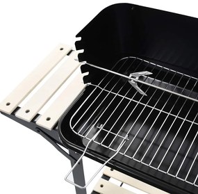 Suporte para churrasqueira a carvão com rodas