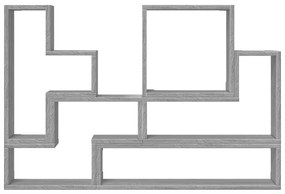 Estante 96x12x64 cm derivados de madeira cinzento sonoma