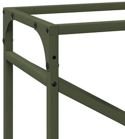 Suporte para lenha aço laminado a frio verde azeitona