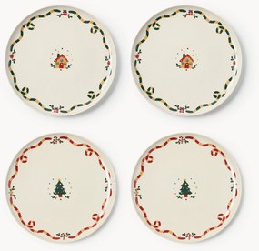 Pratos de Natal Cutemas, conjunto de 4