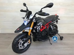 Moto criança eletrica Aprilia Dorsoduro 900 12V Preta