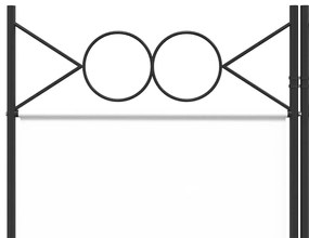 Divisória/biombo com 5 painéis 200x220 cm tecido branco
