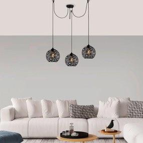 Chandelier Fellini – Preto – 115 x 115 cm