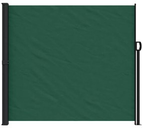 Toldo lateral retrátil 180x300 cm verde-escuro