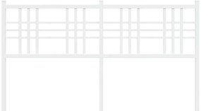 Cabeceira de cama 160 cm metal branco