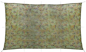 vidaXL Rede de camuflagem com saco de armazenamento 2x5 m verde