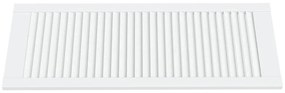 Portas de armário 4 pcs design de persiana pinho maciço branco