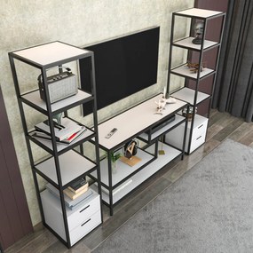 Unidade TV Robbins – Preto e Branco – 198 cm x 39 cm x 160 cm