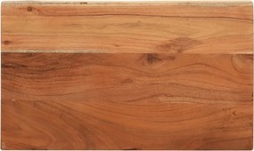 vidaXL Tampo de mesa retangular 60x20x3,8 cm madeira de acácia maciça