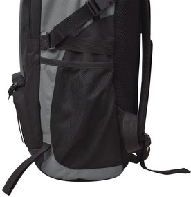 Mochila para caminhadas 40 L preto e cinzento