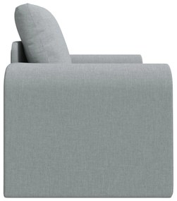 Sofá Cama 2-em-1 Cinza Claro 98x71x83 cm Tecido