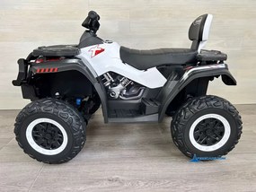 Moto 4 Eléctrica para crianças XT-SPEED 24V, 4x4, Rodas de borracha, Assento em couro sintético Branca