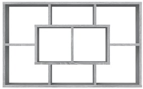 Estante 85x16x52,5 cm derivados de madeira cinzento sonoma