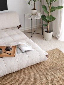 Sofá-Cama 2 Lugares Fold – Branco – 120x79x75 cm