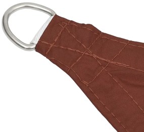 Para-sol estilo vela tecido oxford trapézio 2/4x3 m terracota