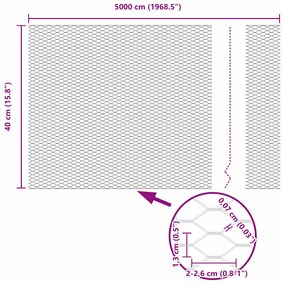 Postes de Cerca vidaXL 11 pcs U-Channel Verde 40 cm Aço
