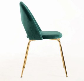 Pack 6 Cadeiras Dawa Gold Veludo - Verde