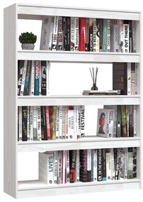 Estante/divisória 100x30x135,5 cm pinho maciço branco