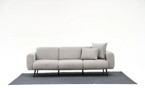 Sofá de 3 Lugares Side – Cinzento Claro – 235x77x82 cm