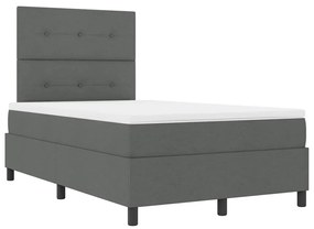 Cama Box Cinza Escura Pequena Cama de Tecido