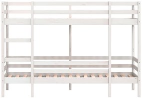 Beliche 90x190 cm madeira de pinho maciça branco