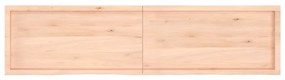 Prateleira de parede 200x50x(2-6)cm carvalho maciço não tratado
