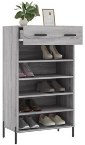 Sapateira 60x35x105 cm derivados de madeira cinzento sonoma
